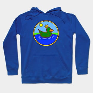 Royal Duck On A Pond Hoodie